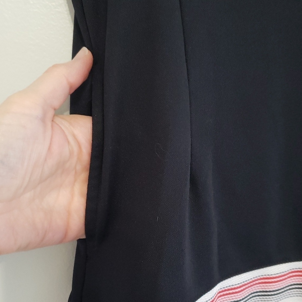 Cracked Wheat Tennis Dress Small Stripe Pocket Short Sleeve Athletic Golf Preppy - Picture 8 of 15